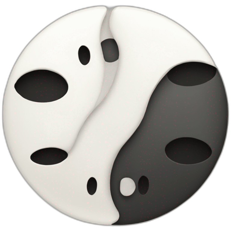 yin and yang between two people emoji