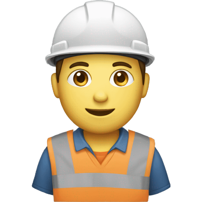 worker with construction case emoji