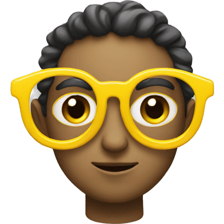 yellow glasses in the form of a star
 emoji