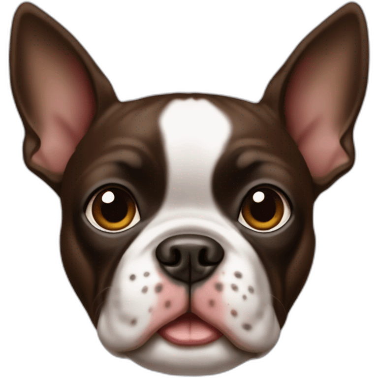 brown boston terrier frenchi emoji