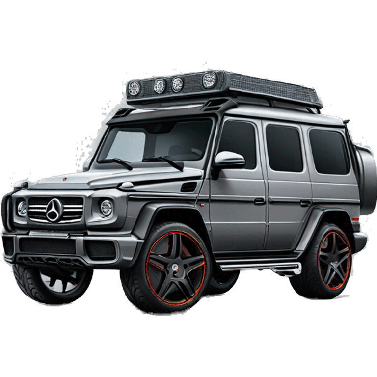 Grey Brabus gwagon  emoji