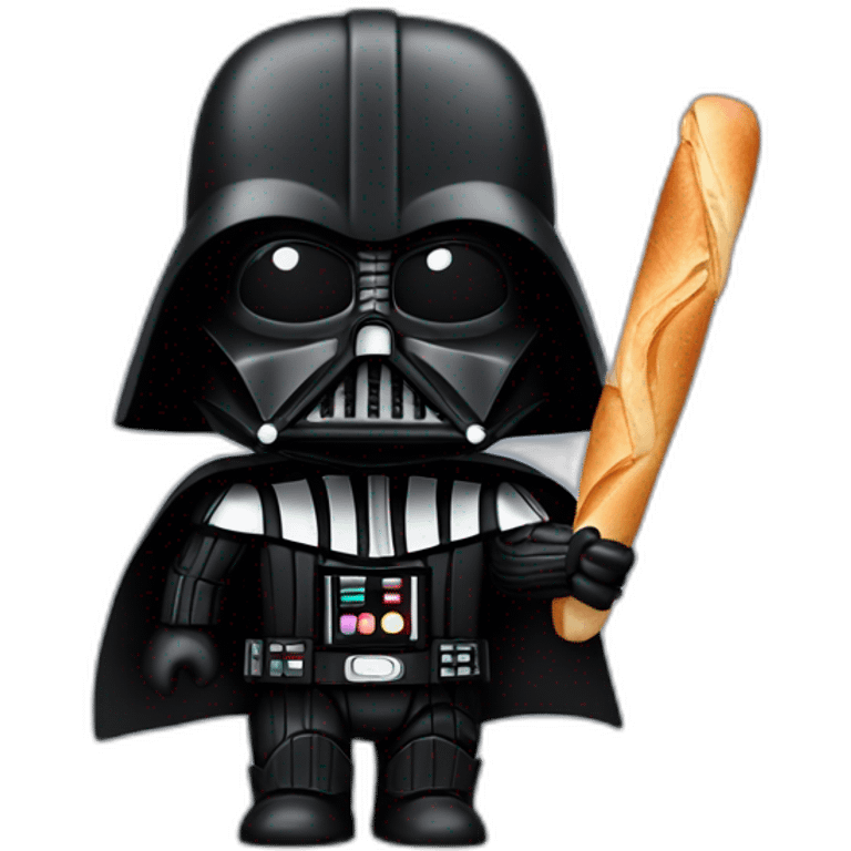 Darth vader with baguette emoji