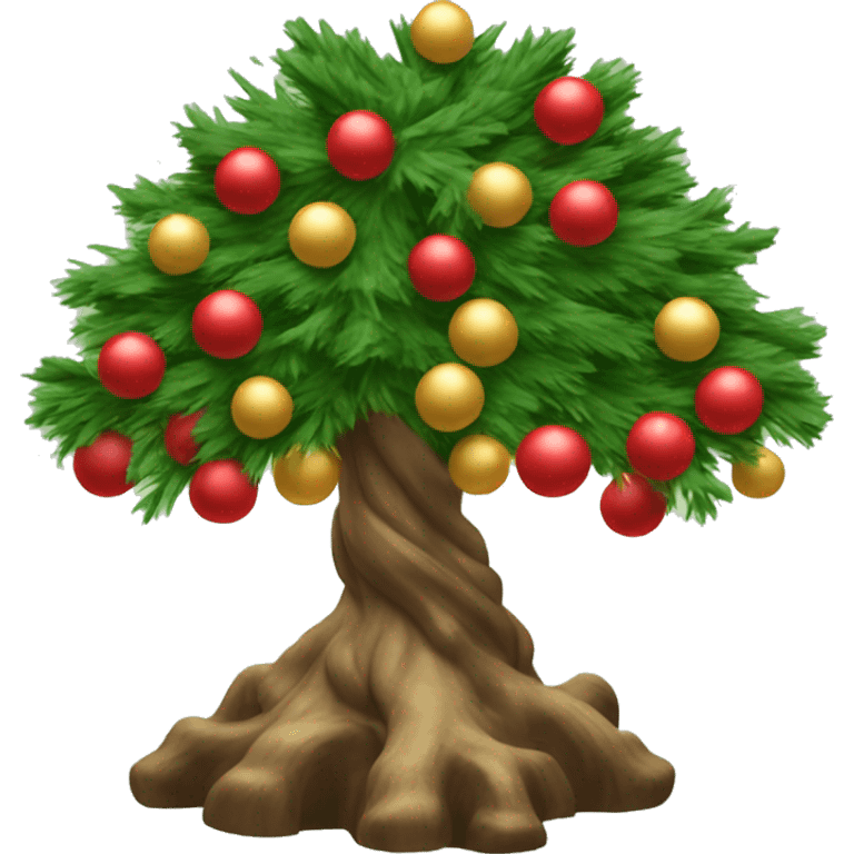 Albero di Natale con le palline  emoji