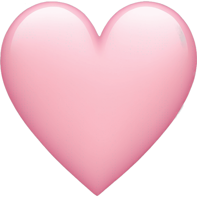 Light pink heart emoji