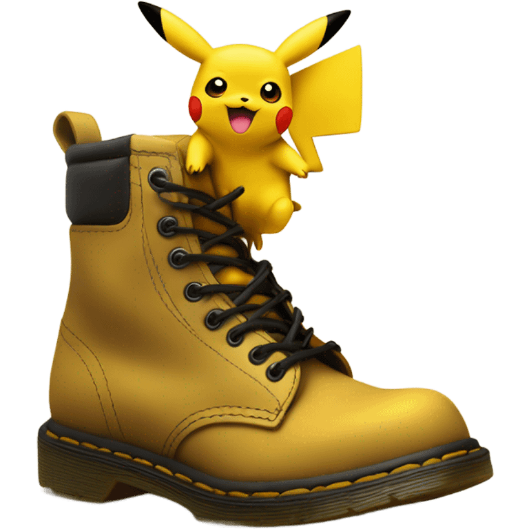 Pikachu in Doc Marten boots emoji