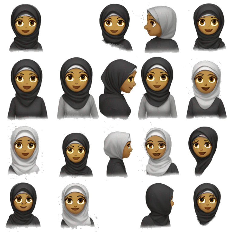 A hijabi female architect  emoji