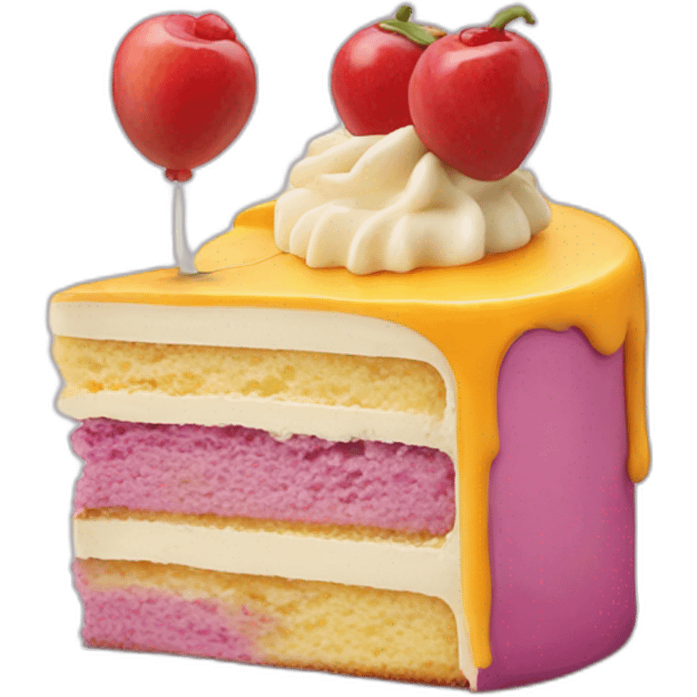 Cake cheese worl emoji