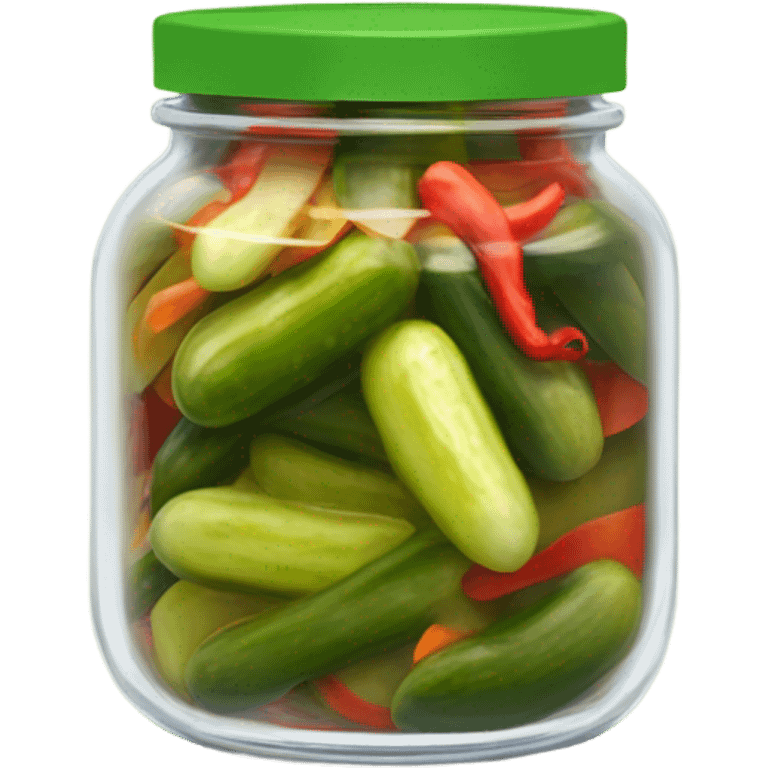 Spicy pickle emoji