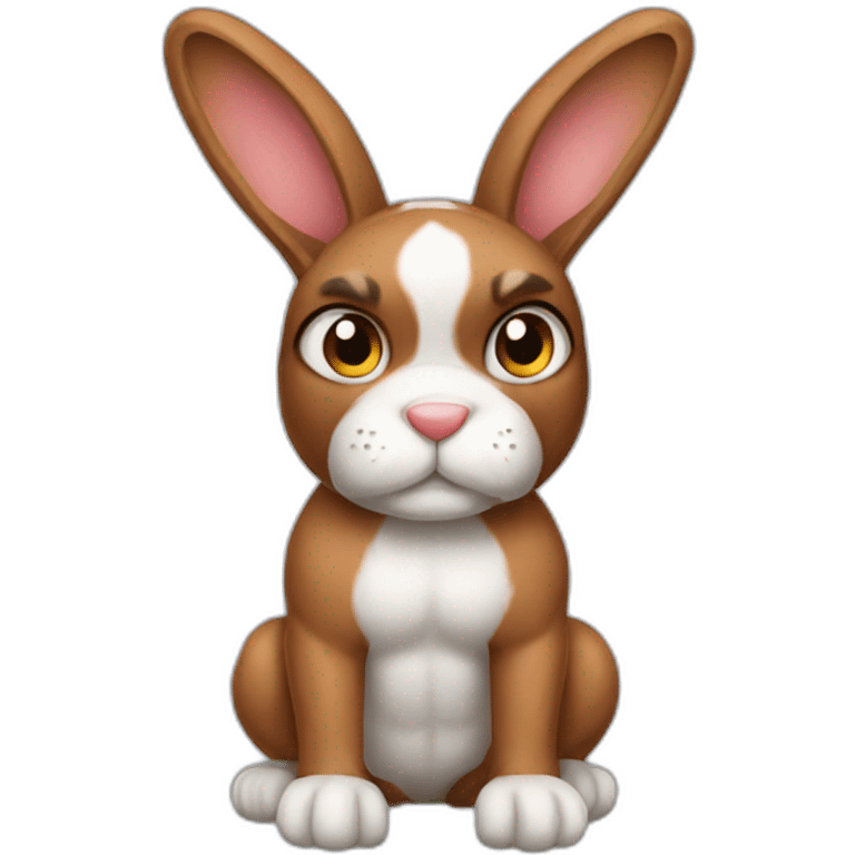 Bunny boxer emoji