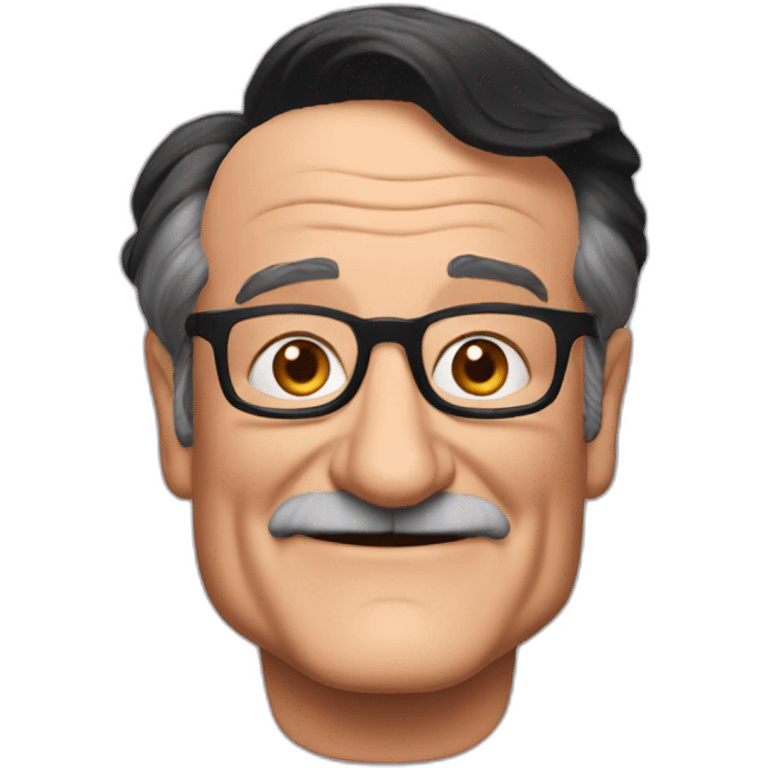 robin williams black hair emoji