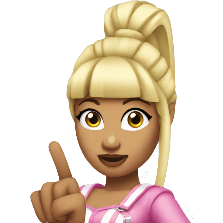 Nicki Minaj pointing you emoji