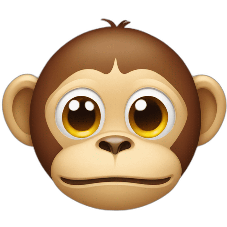 monkey smiling face with tear emoji