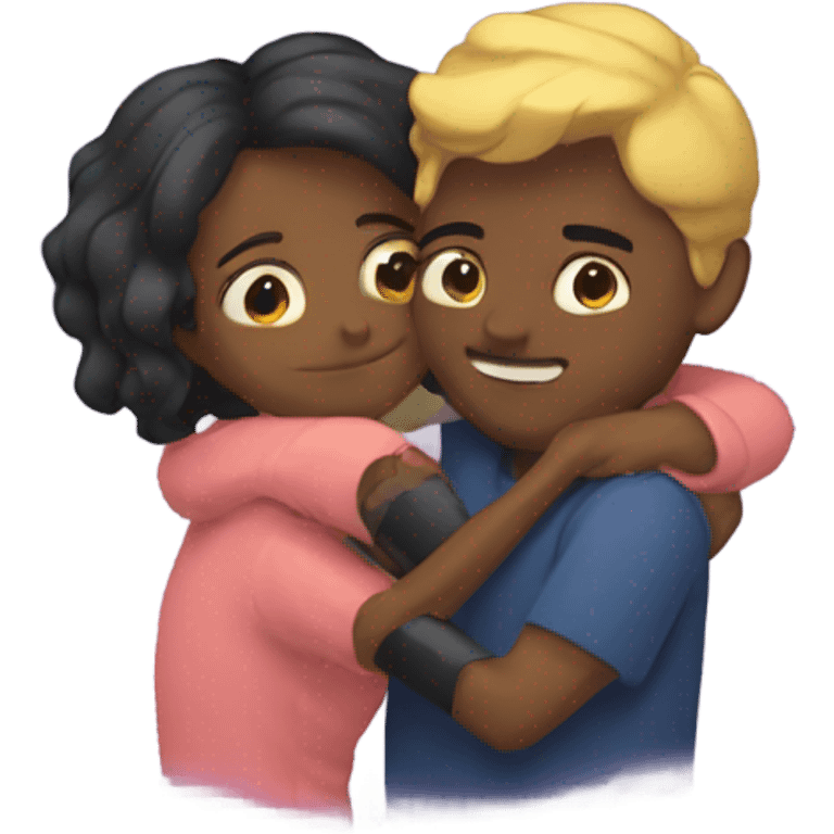 bf and gf hugging emoji