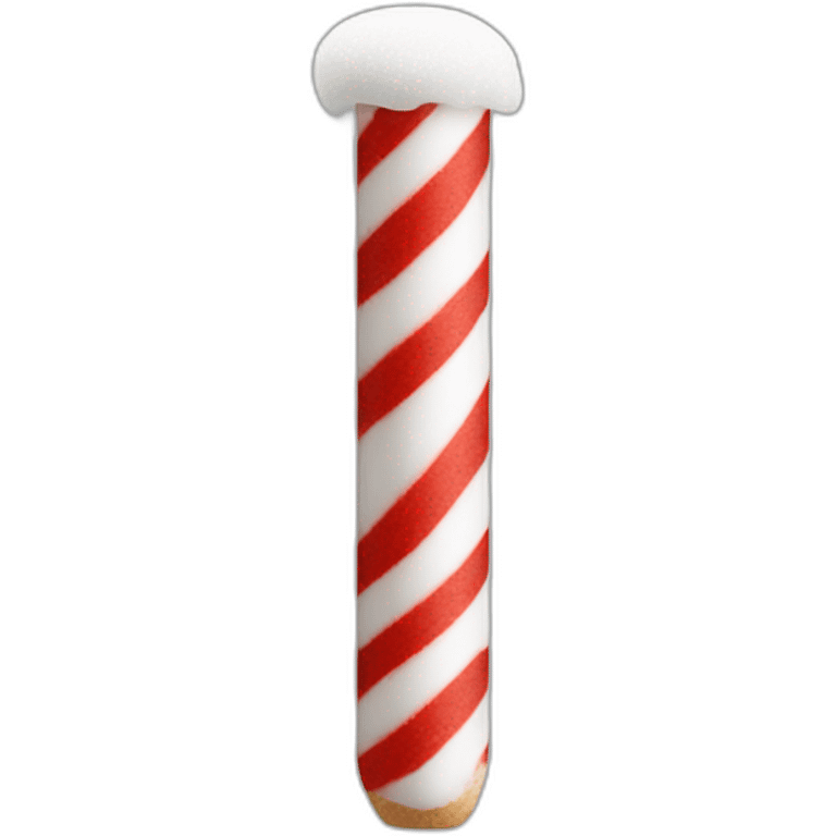 sugar stick red and white emoji