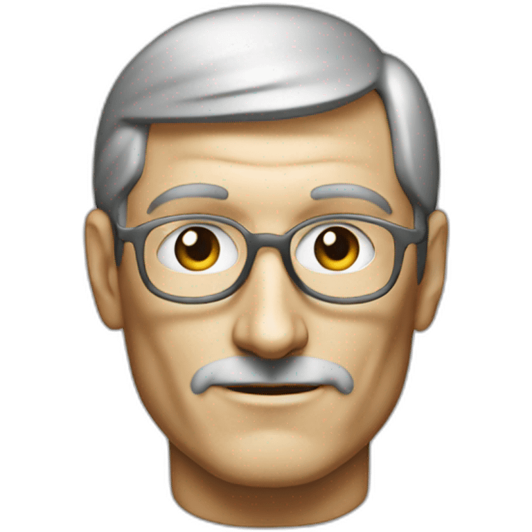 steve jobs gray bust emoji