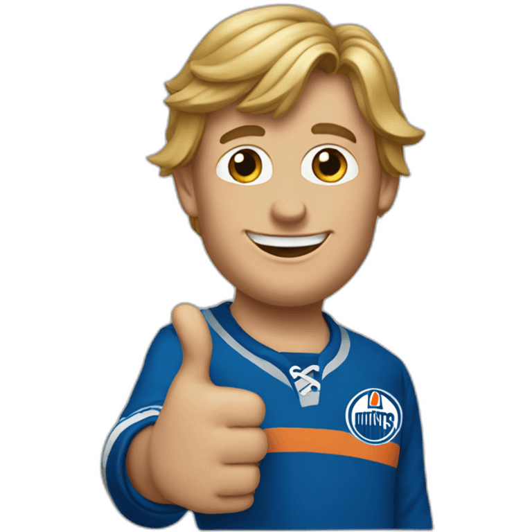 gretzky doing a thumbs up emoji