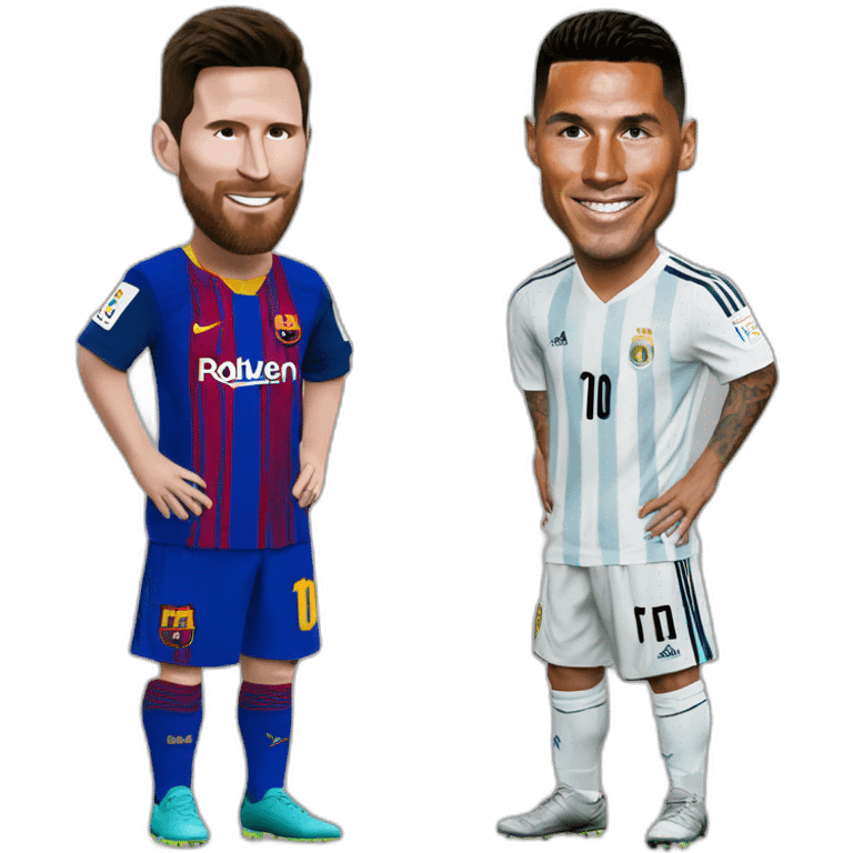 messi and ronaldo emoji