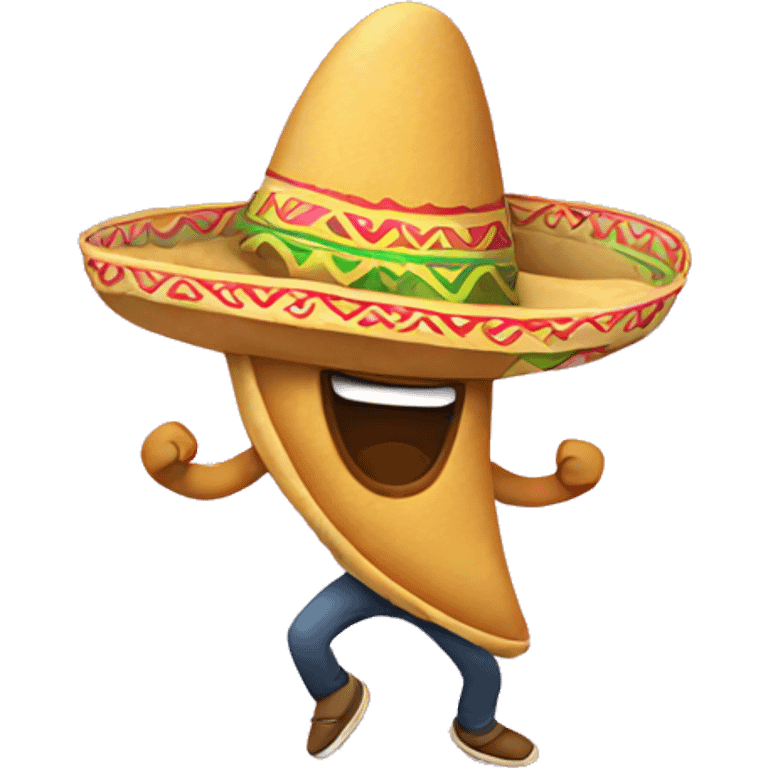 Dancing taco emoji