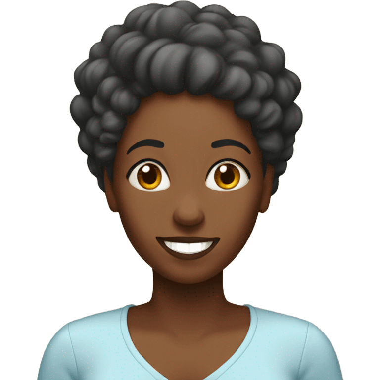 Happy black mom emoji