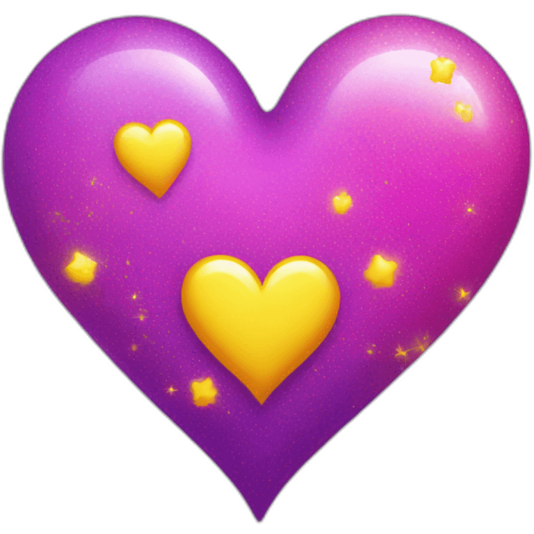 pink-and-purple-heart-with-yellow-sparkles emoji