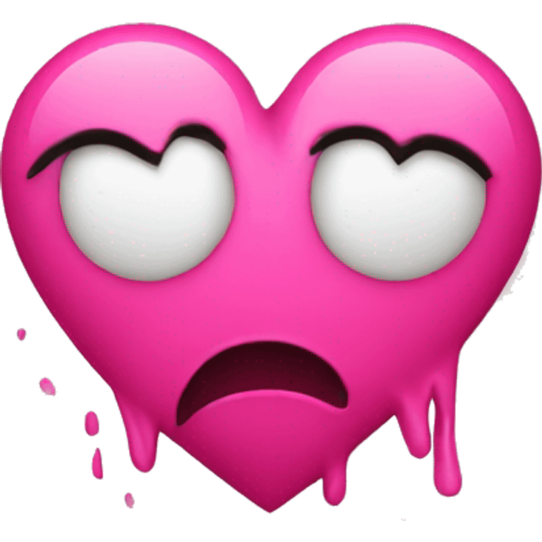 broken heart pink emoji