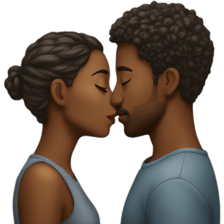 Two personne kissing emoji