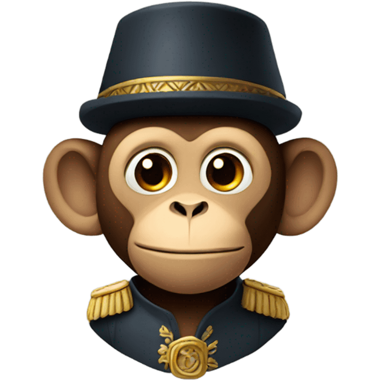 Monkey in a fez emoji