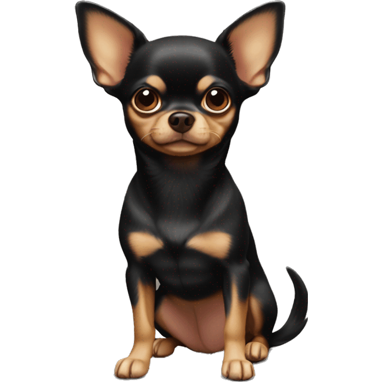 Chihuahua black and brown emoji