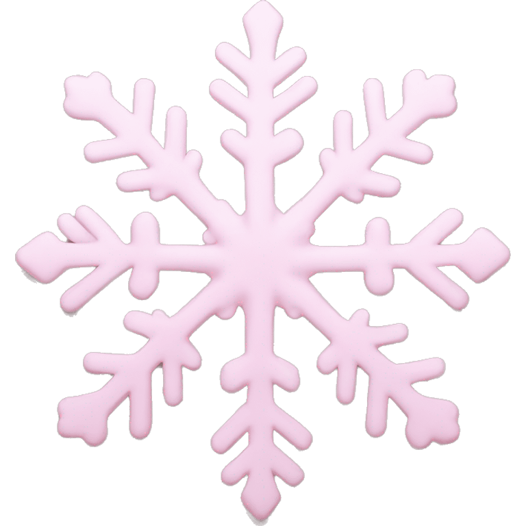 pastel pink snowflake  emoji