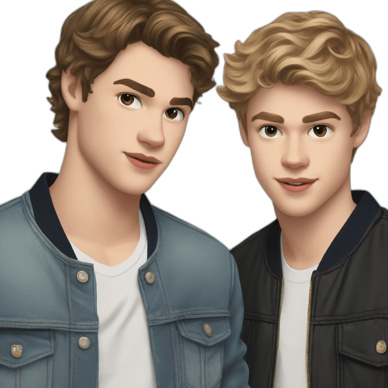 taylor zakhar perez and nicholas galitzine emoji