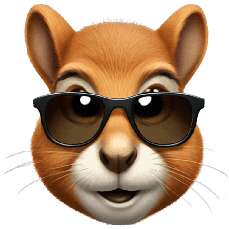 squirrel with sunglasses emoji