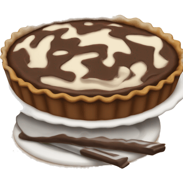 Chocolate pie  emoji