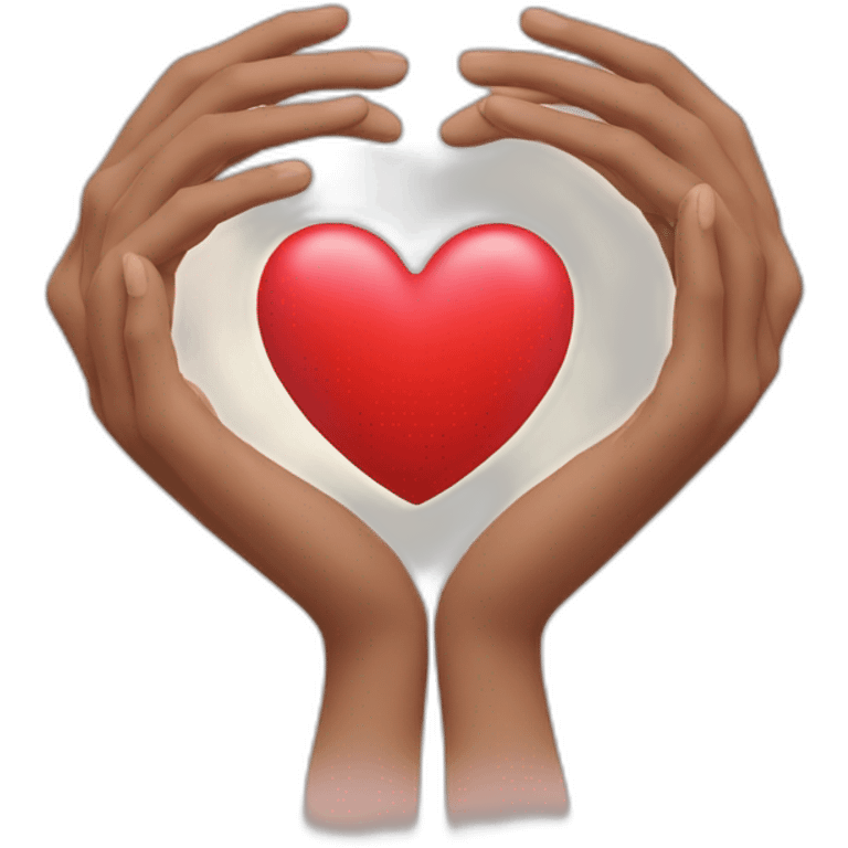 Heart made with two hands  emoji