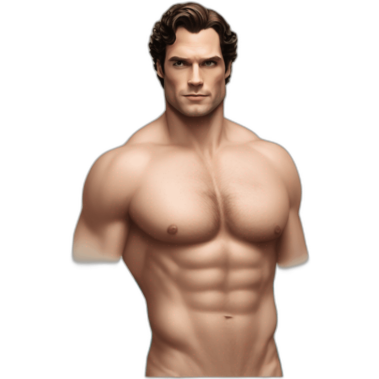 Henry Cavil buff veiny body beach campaign emoji