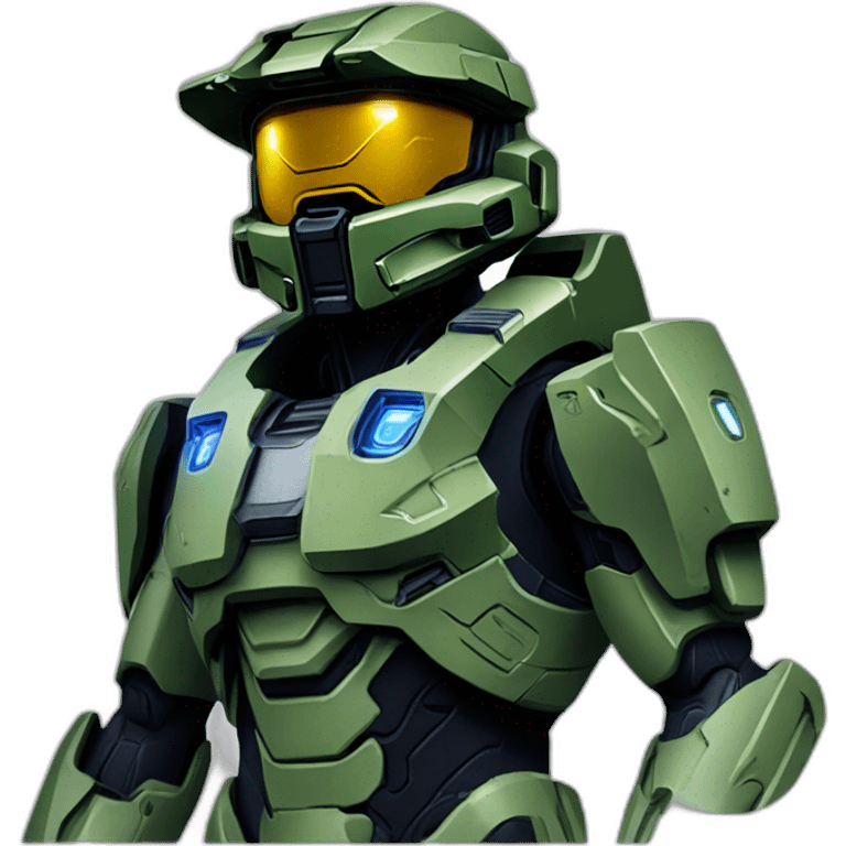 Halo master chief with cortana emoji