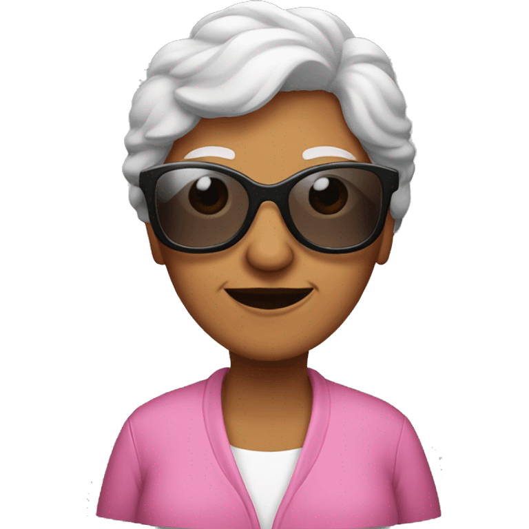 Grandma with sunglasses emoji