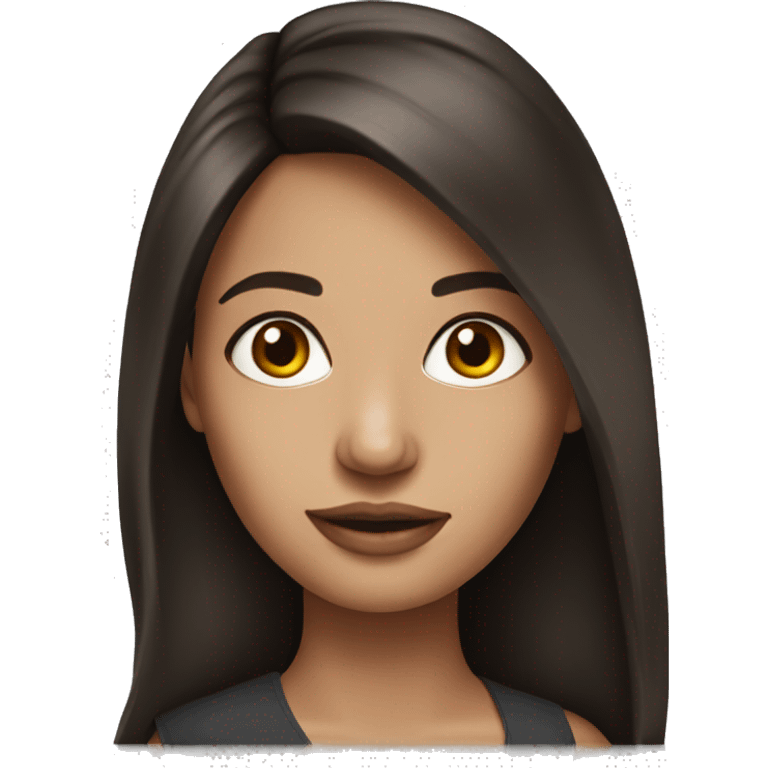 Brunette female celebrity pretty realistic   emoji