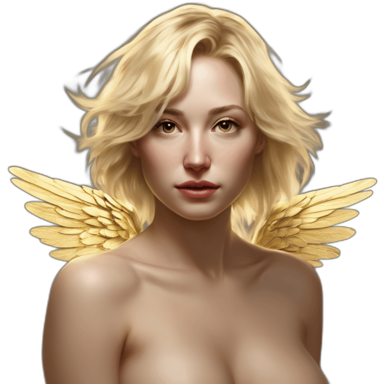 blonde woman,-bare-tits,-wings,bathed-in-shadows,-fov-90-degrees,-short-lighting,-l-usm,-cold-colors,-gilded-technique,-extremely-hyper-aesthetic,-absurdres emoji