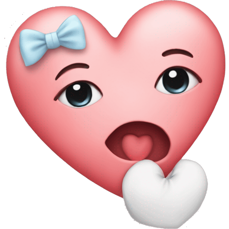 Heart with miss you  emoji