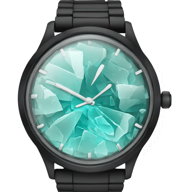 broken glass wristwatch emoji