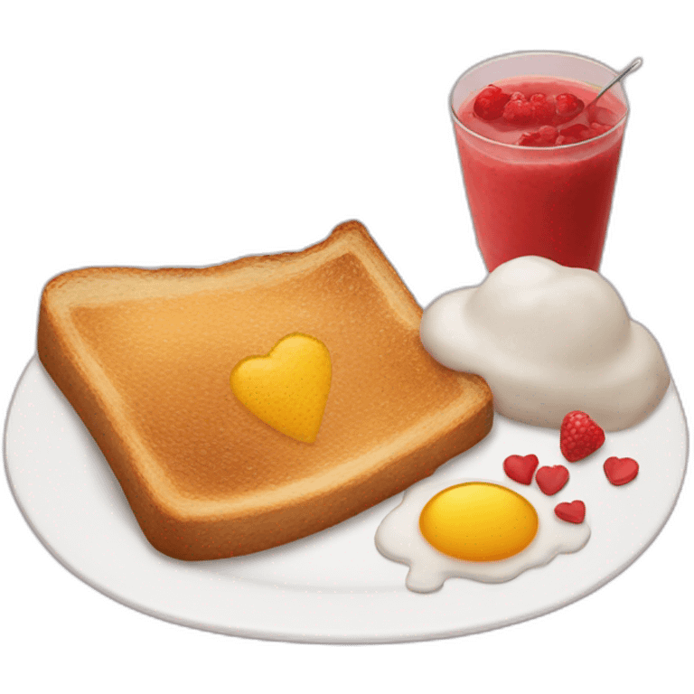 Love my breakfast  emoji