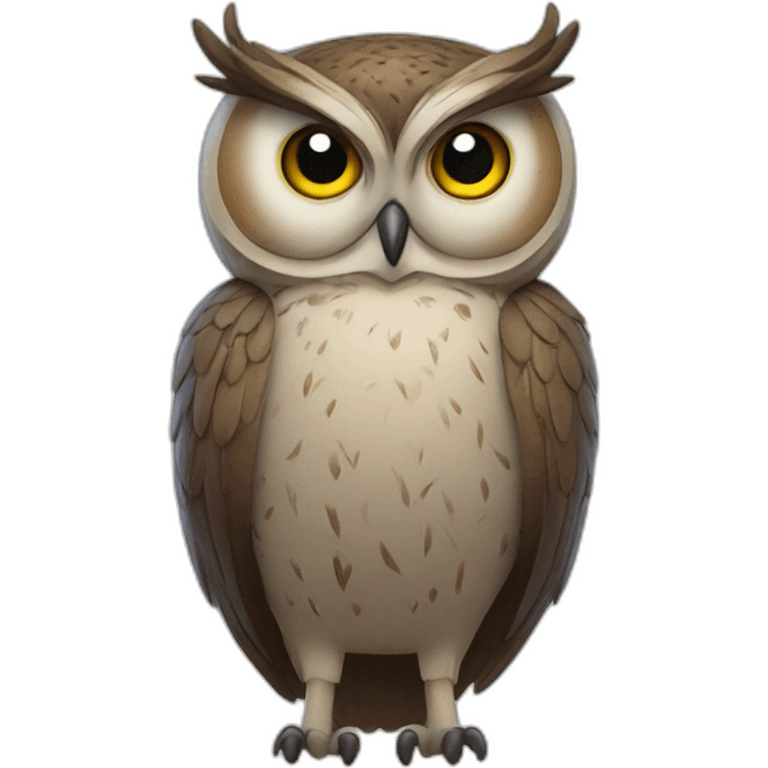 Cool owl emoji