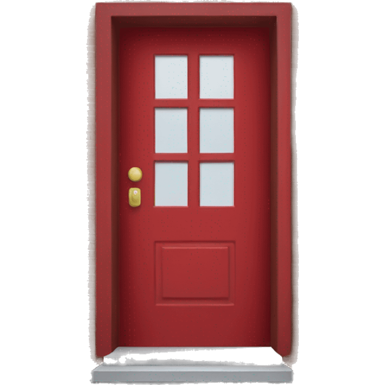 red door without doorframe emoji