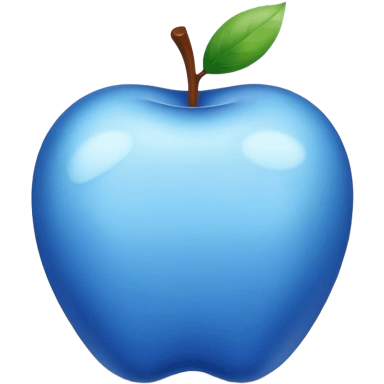 Blue apple emoji