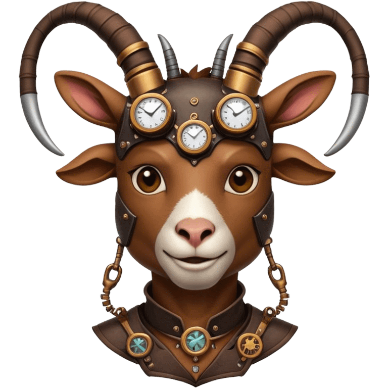 Steampunk Goat(Ram) man 2/3 view emoji