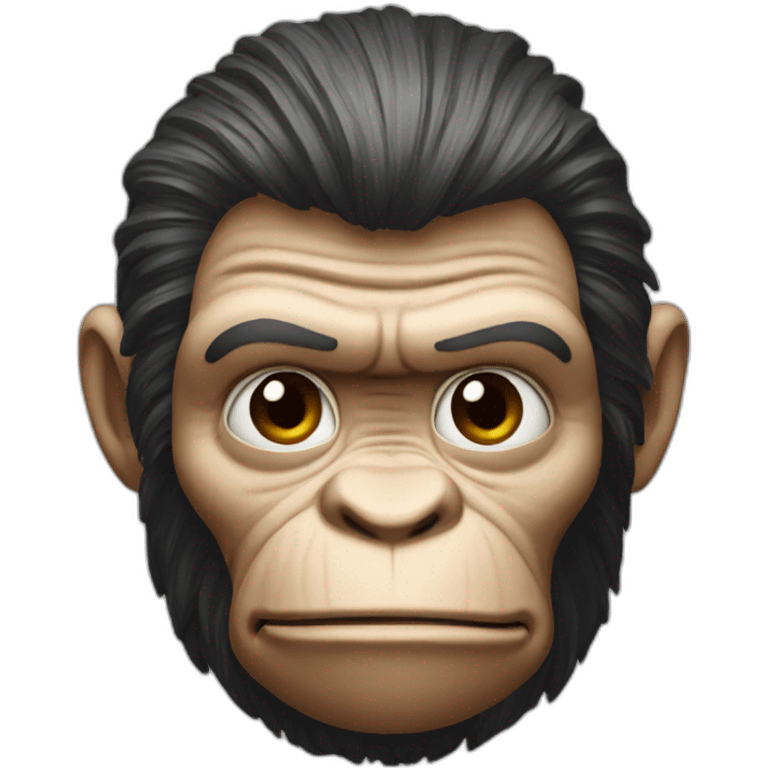 Caesar planet of the apes head emoji