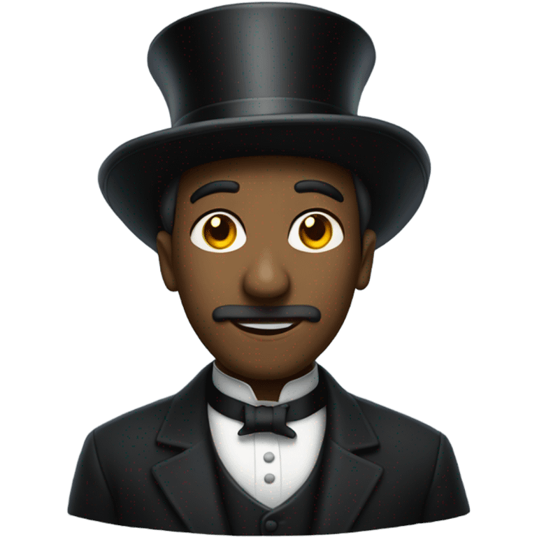 Deacon wearing a top hat  emoji