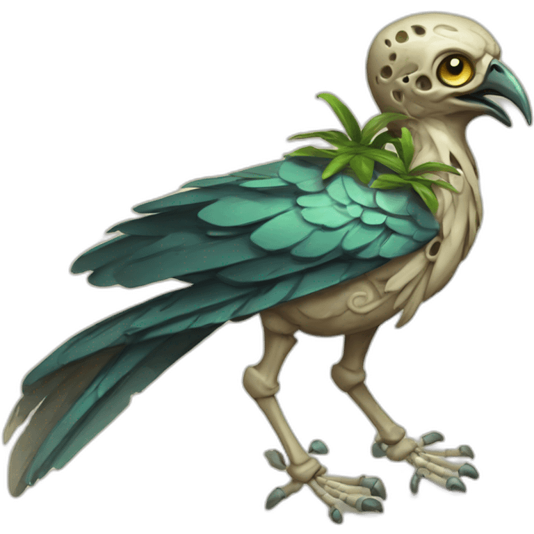 ancient Egyptian eldritch skeleton bird emoji