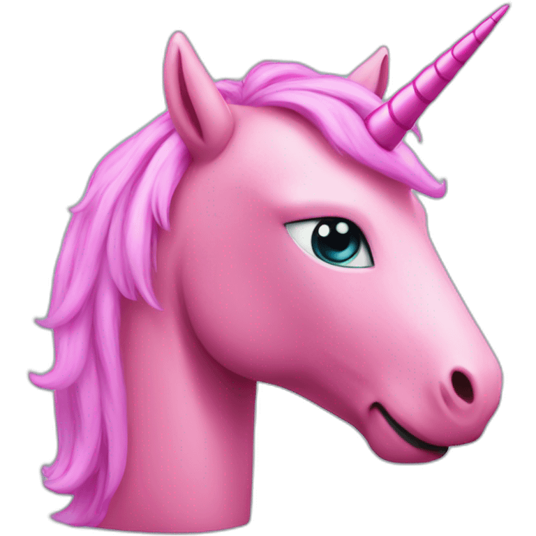 pink robot unicorn emoji