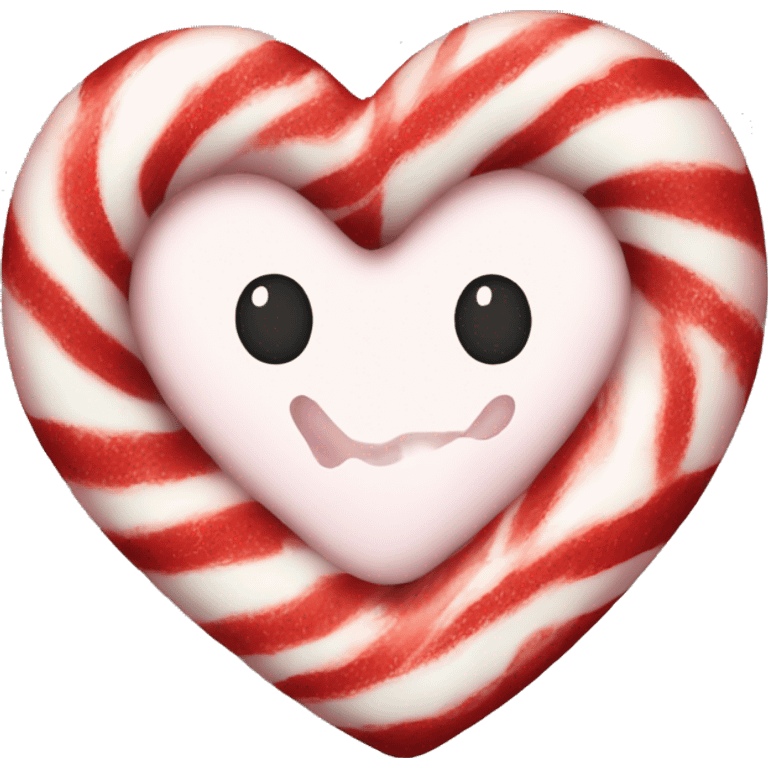 Peppermint heart  emoji